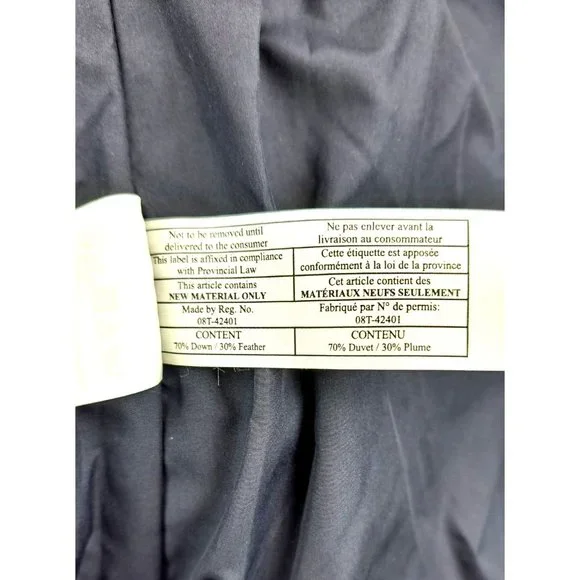 J. Crew Vest Down Feather Quilted Puffer Blue Snowflake Women Excursion XL Isle - Picture 5 of 7